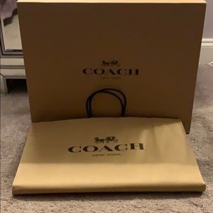 Coach box and bag